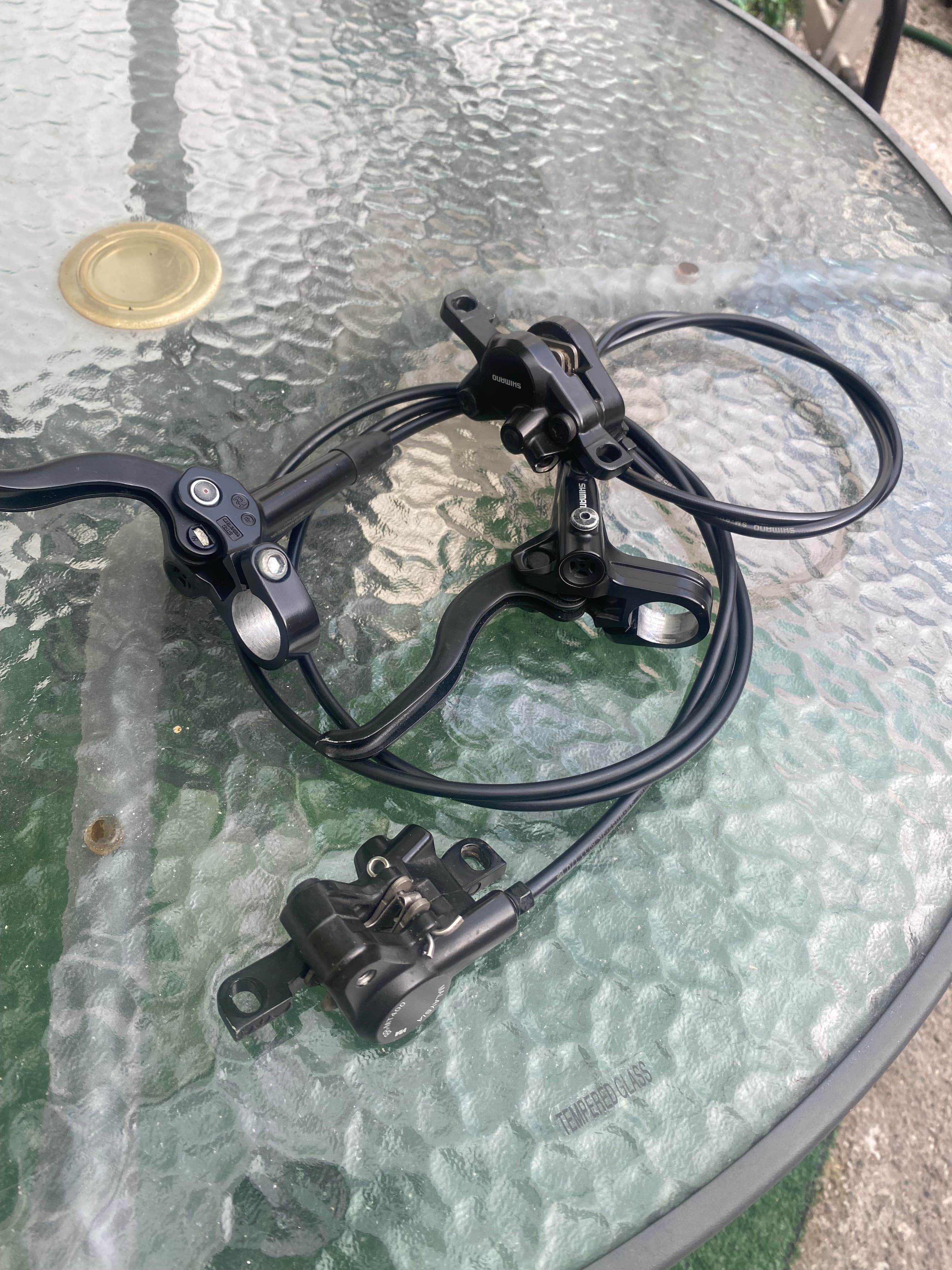 Frenos de Disco Hidráulicos Shimano BR-MT400 para Bicicleta