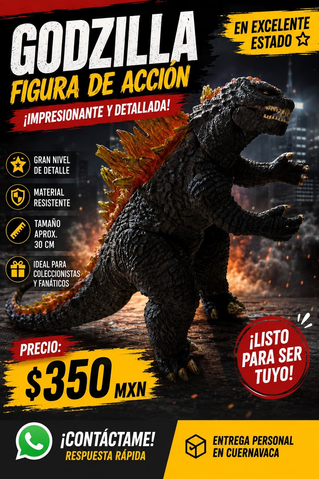 Figura de Acción Godzilla - Impresionante y Detallada