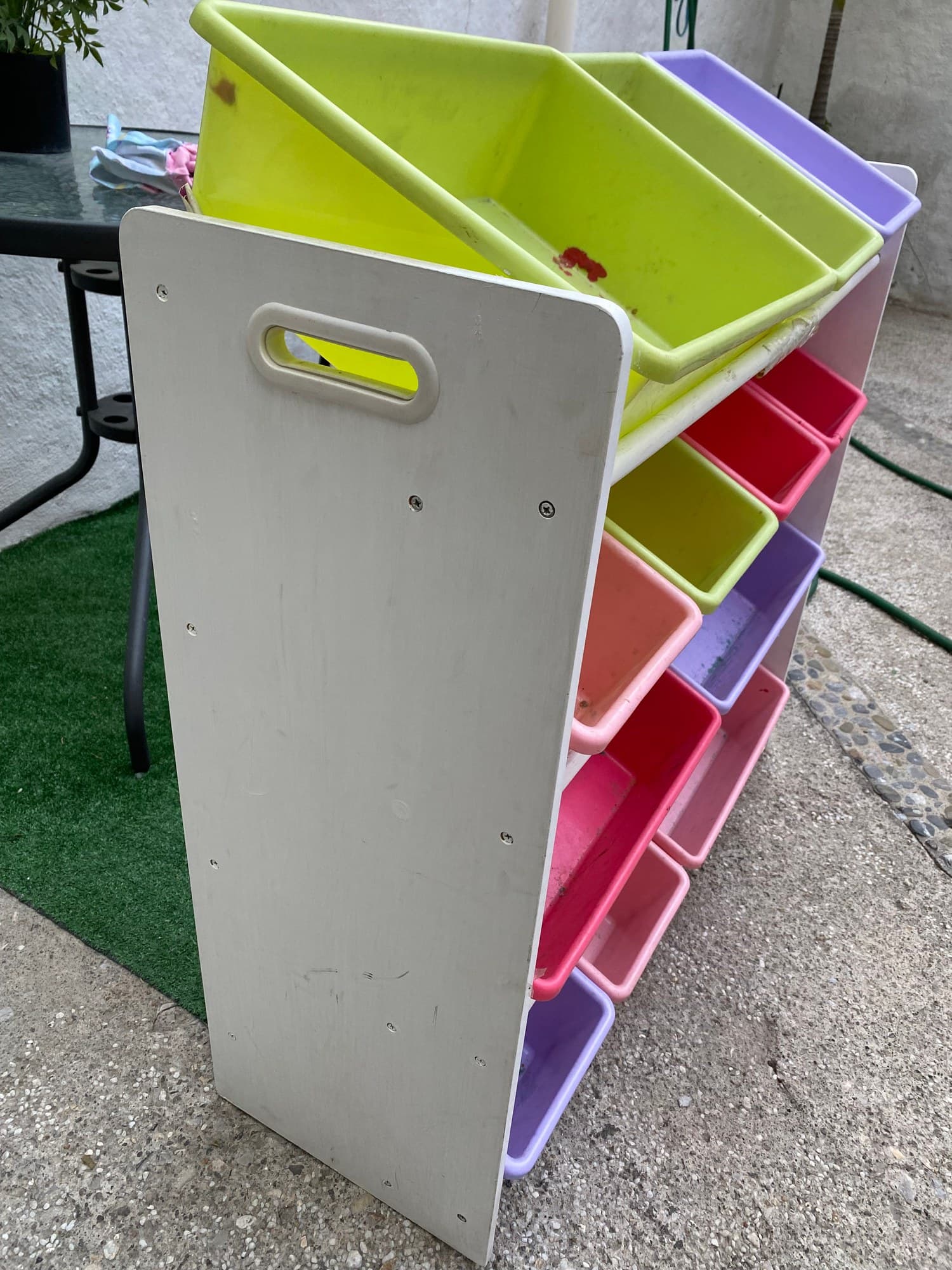 Organizador de Juguetes con Contenedores de Plástico Multicolor