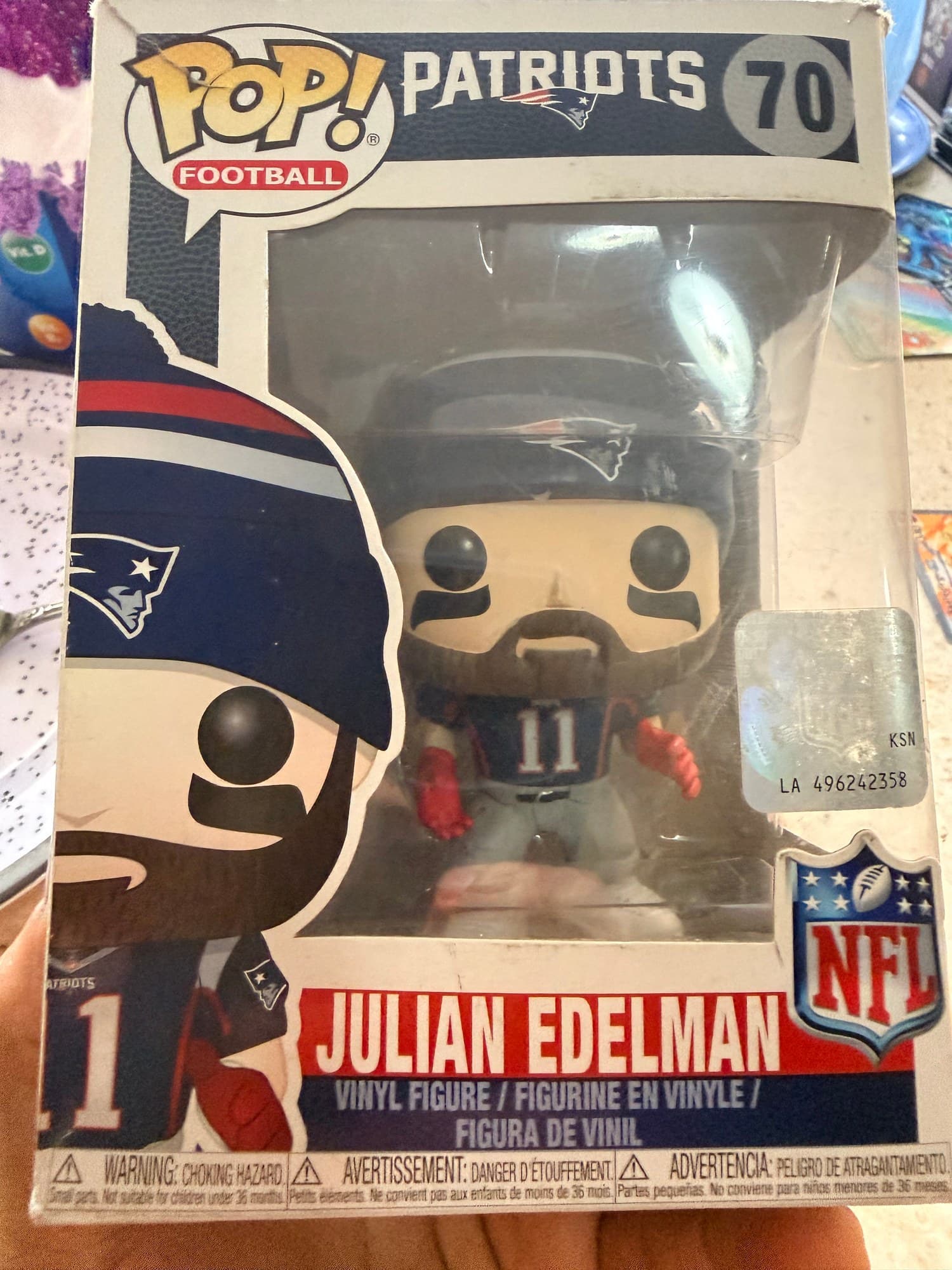 Funko Pop! Football Julian Edelman #70 New England Patriots